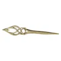 Nahaufnahme einer vintage bronzefarbenen keltischen Haarnadel für elegante Hochsteckfrisuren - D-985 Stil (D-985) / 16.5x5cm / Bronze