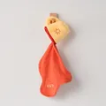 Jolie serviette à main suspendue en polaire corail en forme de tasse jaune avec soleil brodé - Serviette gobelet-Soleil