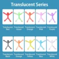 Juego de 10 hombrecitos magnéticos transparentes de colores en cuadrícula. - Transparente Mixto