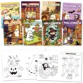Set di 8 libri da colorare di Halloween per bambini con personaggi dei cartoni animati - Set (LHL41) / 8 Pezzi/Confezione