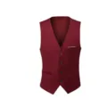 Classic slim fit burgundy men's suit vest with elegant V-neck and 4-button design - 3XL / Tops / Wine Red 908