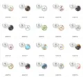 Sammlung inspirierender Blumen-Glasdruckknöpfe mit verschiedenen Motivationssprüchen Set. - Knopf-Set / 18mm / YX1085(YX1086)