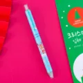 Cute Christmas cartoon gel pen with light blue reindeer design for students gift item - Blue Christmas Reindeer / 0.5mm