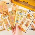 Simpatico set di segnalibri magnetici Capybara in giallo per studenti e amanti dei libri - Confezione da 2 / Serie Capybara
