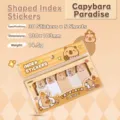 Cute Capybara cartoon index stickers for students, 5 patterns, 150 sheets per pack - 150 Sheets/Pack / Capybara Style 4874
