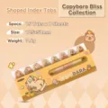 Cute cartoon Capybara shaped sticky notes index tabs 120 sheets for student stationery - 120 Pieces/Pack / Capybara Style 4878