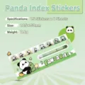 Cute Panda Roll themed shaped index stickers, 120 sticky tabs for students and office - 120 Pieces/Pack / Panda Style 4879