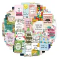 Set van 72 kleurrijke motivatiekaarten met Engelse quotes en artistieke ontwerpen - Inspirerende Citaten Serie (KP15-G2) / 72 Stuks