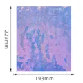 Iridescent metallic vinyl alphabet and number sticker sheet measuring 229mm by 193mm - Handwriting (G2) / Rainbow
