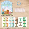 Early education digital cognition quiet book kit with stickers and storage ring - Digital Cognition Style (LHL19)