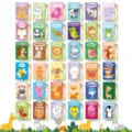 Umfangreiches Set aus 36 lebendigen Tier-Memory-Karten für pädagogisches Kinderspielzeug - LHL10-Tier Zuordnungskarten 72 Stück