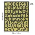 1 inch gold glitter self-adhesive alphabet and number sticker sheet for crafts - 1 Inch / Pack of 100 / 1 Inch Glitter Gold Cartoon Font