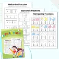 Quaderno di esercizi sulle frazioni di base per bambini con 32 pagine di attività didattiche - Versione da 32 Pagine / Libro da Colorare delle Frazioni Livello 2