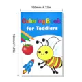 Coloring book for toddlers with dimension markers 120mm x 180mm for early learning - Word Coloring Book (LHL17)