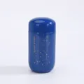 Blaue Mini-Thermoskanne aus 304 Edelstahl mit Sternenhimmel-Sternbildern und Goldsternen Design - 200ml / Blau