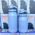 Matte sky blue 316 stainless steel insulated sports water bottles for outdoor travel - Grey Blue