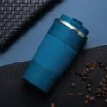 Insulated 304 stainless steel coffee travel mug in deep blue finish. - Generation 3 - Blue / 380ml