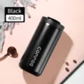 400ml matte black stainless steel insulated coffee mug with leak-proof lid for travel use - 400ml / Direct Drinking Type / Black