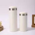 Minimalist white stainless steel vacuum insulated coffee tumblers set in two sizes - 500ml Pack / White