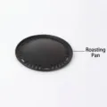 Durable round black non-stick charcoal grill plate for outdoor camping and home BBQ - Baking Tray Only (Without Stove Body)