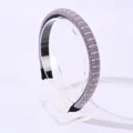 Cerchietto per capelli con perle e strass viola, elegante accessorio donna stile. - Cerchietto Perle Strass / Viola