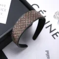 Serre-tête large en strass étincelant pour femmes, élégant cerceau à cheveux en cristal noir. - Fleur de Prunier Grise avec Strass Champagne
