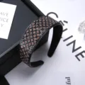 Serre-tête large en strass étincelant avec dents antidérapantes, bandeau élégant en cristal. - Fleur de Prunier Bleu Marine avec Strass Champagne