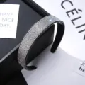 Serre-tête strass scintillant style coréen cerceau cheveux cristal antidérapant accessoire - Diamant Blanc + Strass AB