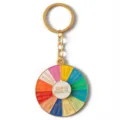 Colorful metal decision wheel keychain, fun rotating novelty gift accessory for daily use. - G-590 2