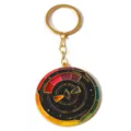 Colorful rainbow spinner color wheel keychain, creative rotating metal keyring for stylish gifts. - G-1543 2