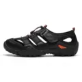 Sandali da trekking uomo traspiranti estate spiaggia punta chiusa scarpe sport uomo - 38 / Nero