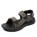Heren outdoor casual sandalen met dubbele klittenbandsluiting, comfortabele strandschoenen. - 39 / Bruin K2201