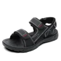 Heren outdoor sport sandalen, zwarte casual strand schoenen met verstelbare klittenband. - 39 / Zwart K2201