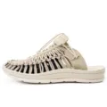 Sandali sportivi intrecciati beige e nero, scarpe da spiaggia traspiranti per tempo libero. - 35 / Bianco avorio