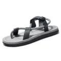 Sandali da esterno da uomo in grigio e nero, comode infradito da spiaggia estive - 36 / Grigio