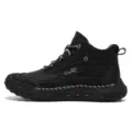 Men's Black High-Top Leather Casual Boots Outdoor Comfortable Lightweight Martin Shoes - 39 / Black