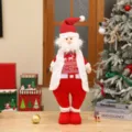 Weihnachten Weihnachtsmann Plueschpuppe Stehfigur Feiertag Heimdekor festliches Geschenk Deko - Weihnachtsmann