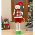 Christmas telescopic snowman doll plush toy festive window home desktop decoration prop - Snowman / 70cm