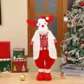 Weihnachten stehend Plüsch Rentier Puppe festlich Heim Tisch Dekoration süßes Geschenk - Hirsch