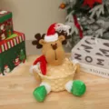 Weihnachten Plüsch Rentier Korb Tischdekoration, süße feiertag ornament für wohnkultur. - Rentier