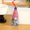 American Independence Day patriotic gnome hanging ornament plush faceless doll decoration - 5*20 / Grey Beard Red Stripes