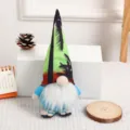 Hawaiian style faceless gnome doll plush toy summer tropical desktop table decoration - Blue Flip Flop