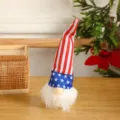 Independence Day faceless gnome doll red white blue patriotic holiday plush decoration - Single Piece / USA Flag Style