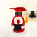 Adorable Poupée Peluche Gnome de Graduation Tomte Rouge Jouet Cadeau de Remise de Diplôme - Rouge
