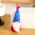 Independence Day Gnome Doll Patriotic Hanging Ornament Star Hat Faceless Plush Toy Decoration - 5*20 / White Beard Pentagram