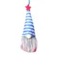 Gnome Hanging Ornament Blue Striped Hat Independence Day Decor Cute Plush Toy Gift - Independence Day Gray Blue Stripes