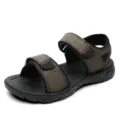 Heren outdoor casual sandalen met klittenband, ademend ontwerp en antislipzool voor comfort. - 39 / Bruin K2103