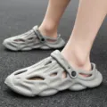 Unisex garden clogs non-slip summer beach sandals comfortable breathable footwear for outdoor - 35 / Gray