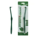 Groene conische tandenborstel voor huisdieren met blisterverpakking voor tandverzorging - 93072 / Groen