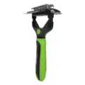 Green black pet grooming comb for dogs and cats de-matting tool with stainless steel teeth - 956 / Multifunctional Combs